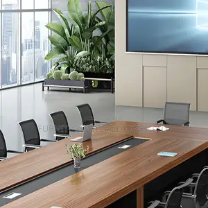 2.4 Meters Office Boardroom Table (10-Seater)