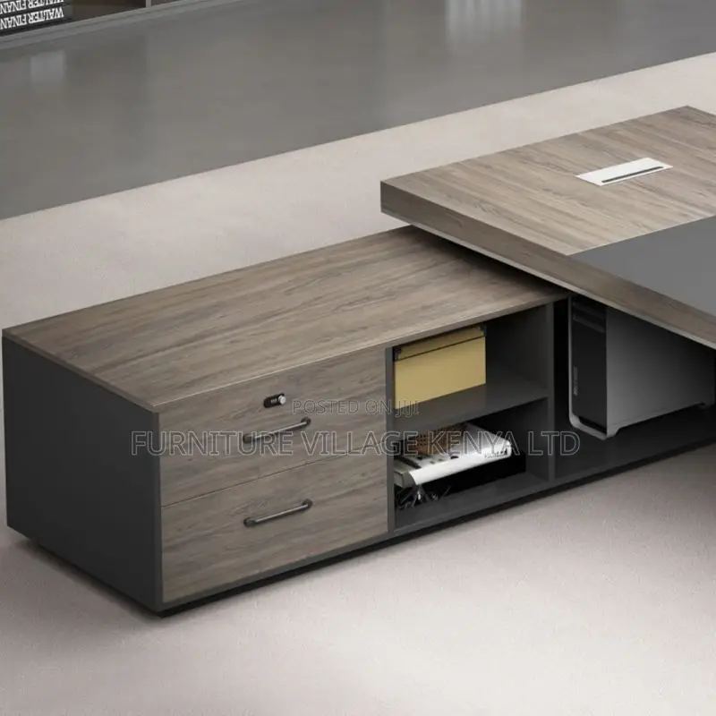 1800mm L-Shaped Executive Office Desk With Storage