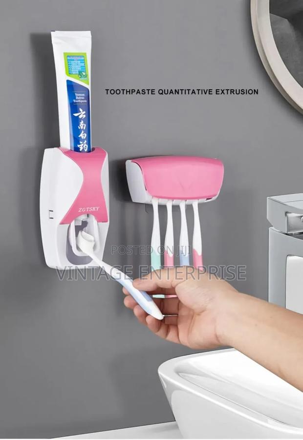 Toothbrush Holder/Toothpaste Dispenser
