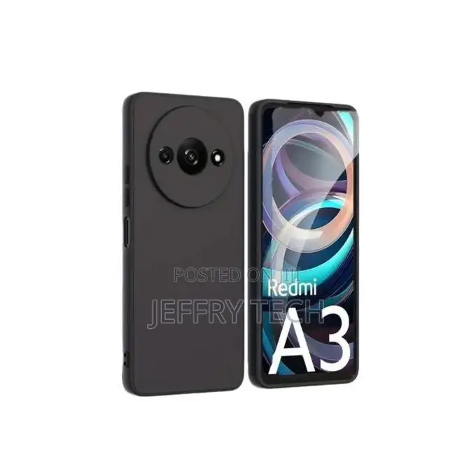 XIAOMI Redmi A3 Black Soft Silicone Phone Case/ Cove