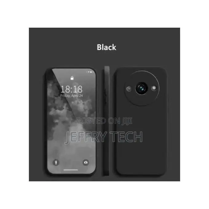 XIAOMI Redmi A3 Black Soft Silicone Phone Case/ Cove
