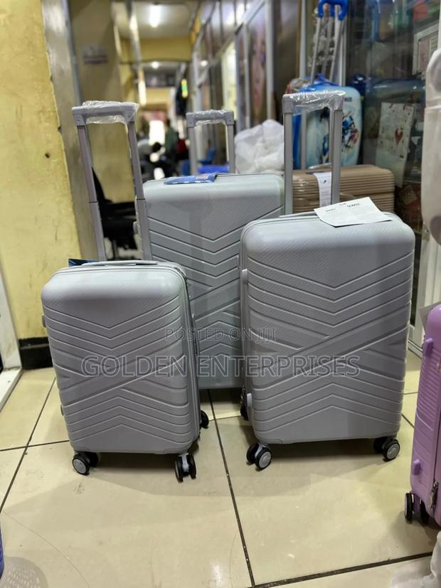 Grey Size 2 Unbreakable Rubber Suitcase 3in1 - main view
