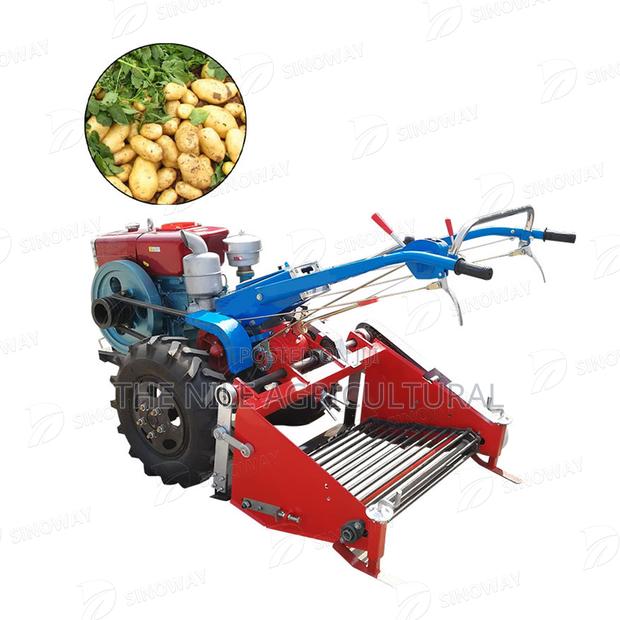 Walking Tractor With Potato Harvester - main view