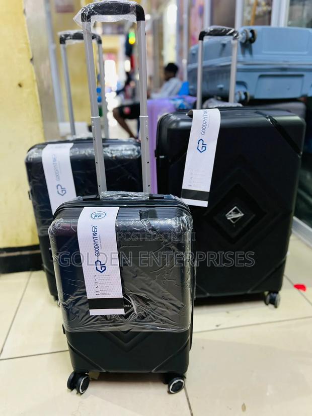 Black Unbreakable Rubber Suitcase Size 2 3in1 - main view