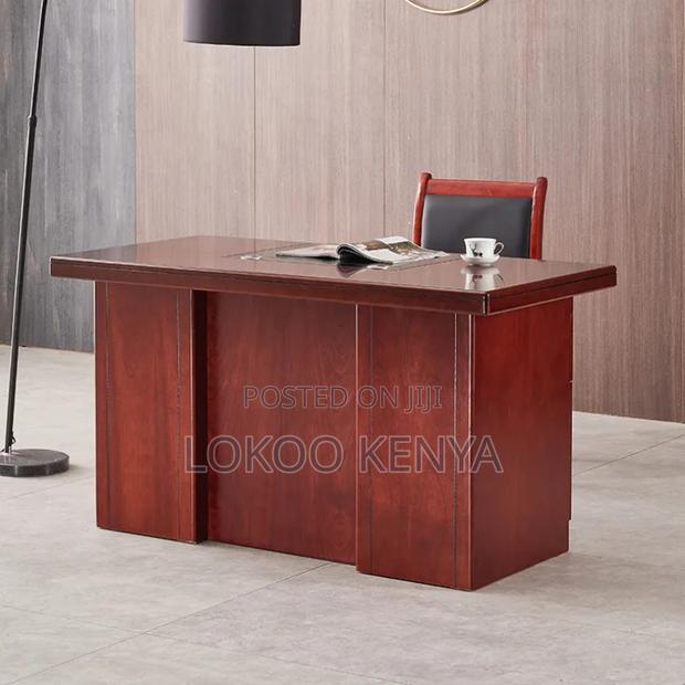 Office Desk: Mahogany 55-Inch Executive Office Desk - thumbnail 4