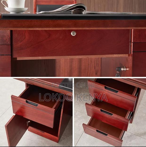 Office Desk: Mahogany 55-Inch Executive Office Desk - thumbnail 6