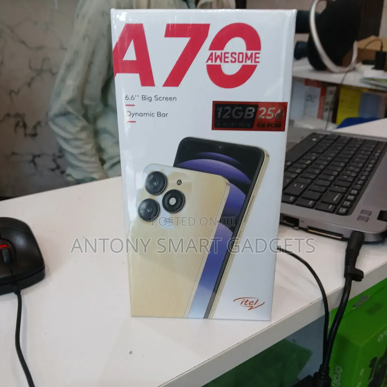 New Itel A70 256 GB Black