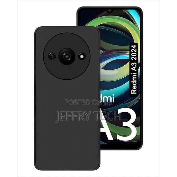 XIAOMI Redmi A3 Black Soft Silicone Phone Case/ Cover