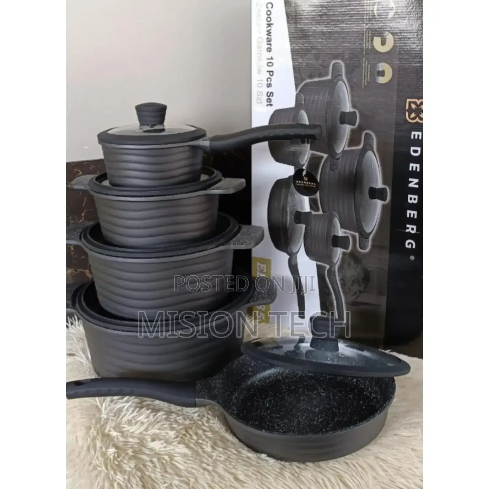 Edenberg Nonstick Cooking Pots 
10 PCS Sets.
