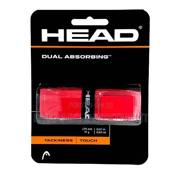 HEAD Tennis Dual Absorbing Grip (Replacement Grip – Red)