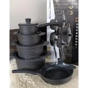 Edenberg Nonstick Cooking Pots 
10 PCS/Heavy Duty