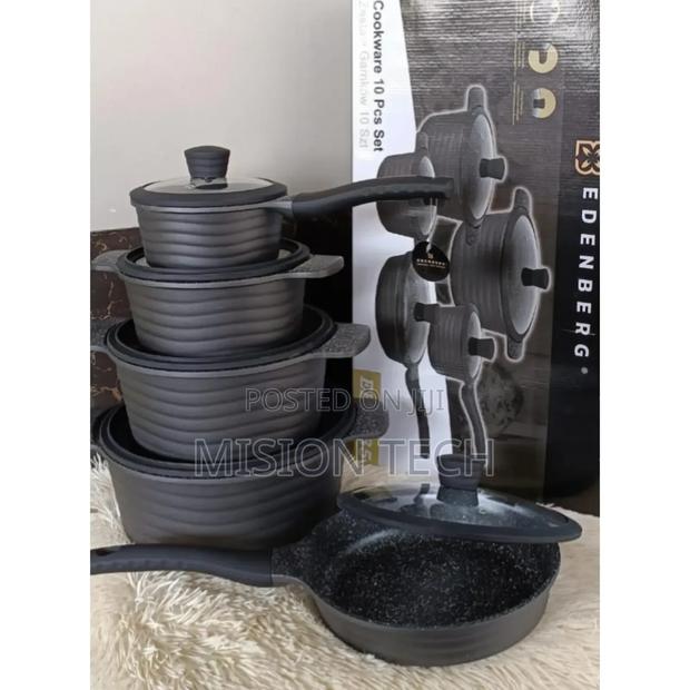 Edenberg Nonstick Cooking Pots 
10 PCS/Heavy Duty - thumbnail 2