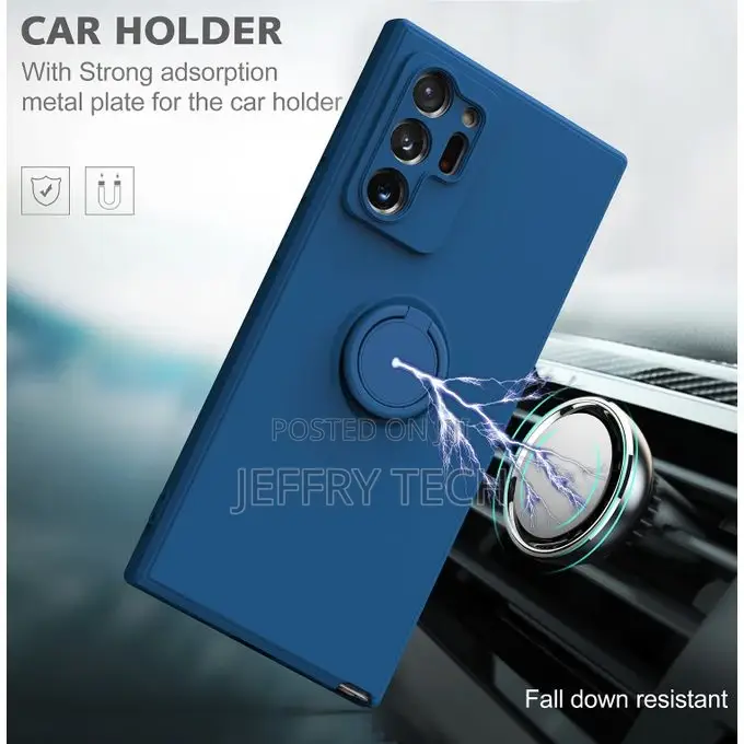 For Samsung Galaxy Note 10+ Plus Case, Slim Silicone Rubber