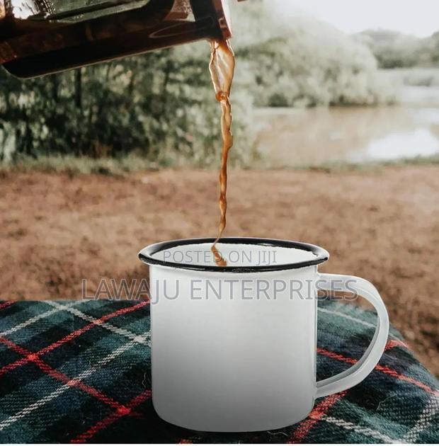 6pc Enamel Mug Metallic Cup