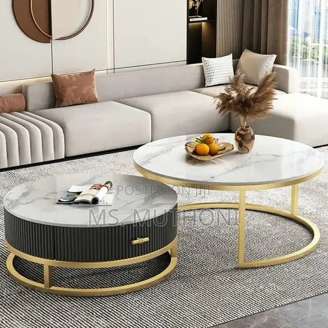 2 in 1 Marbletop Table Set