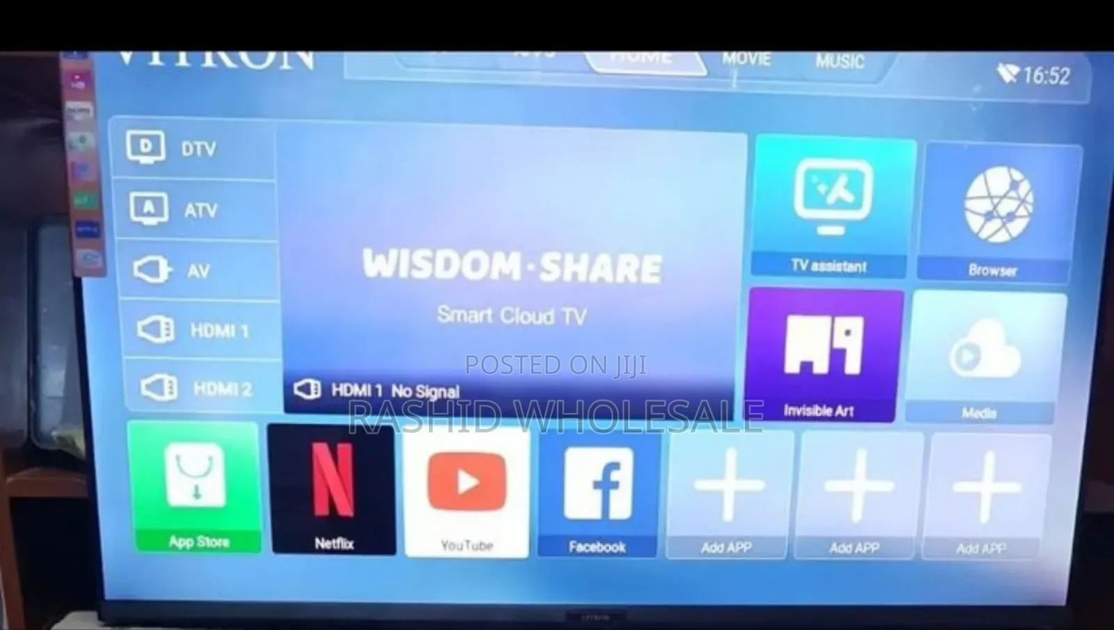 Vitron TV Smart Flameless 43 Inch