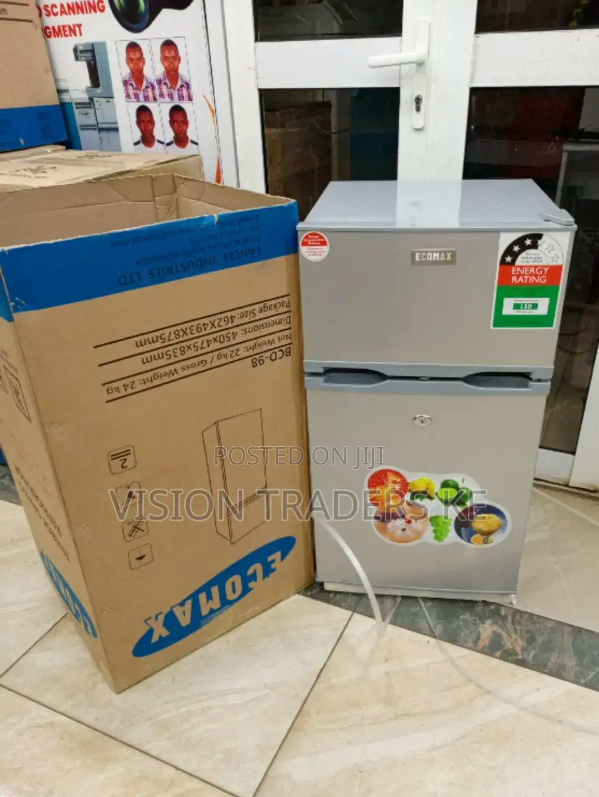 Fridge Ecomax 98L Mini Double Door Fridge