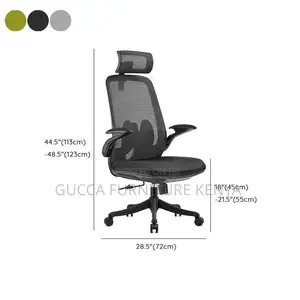 Office Chair: Ergonomic Mesh Office Chair With Headrest