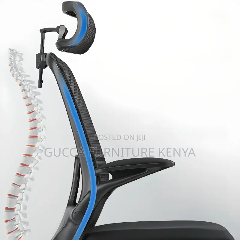 Office Chair: Ergonomic Mesh Office Chair With Headrest
