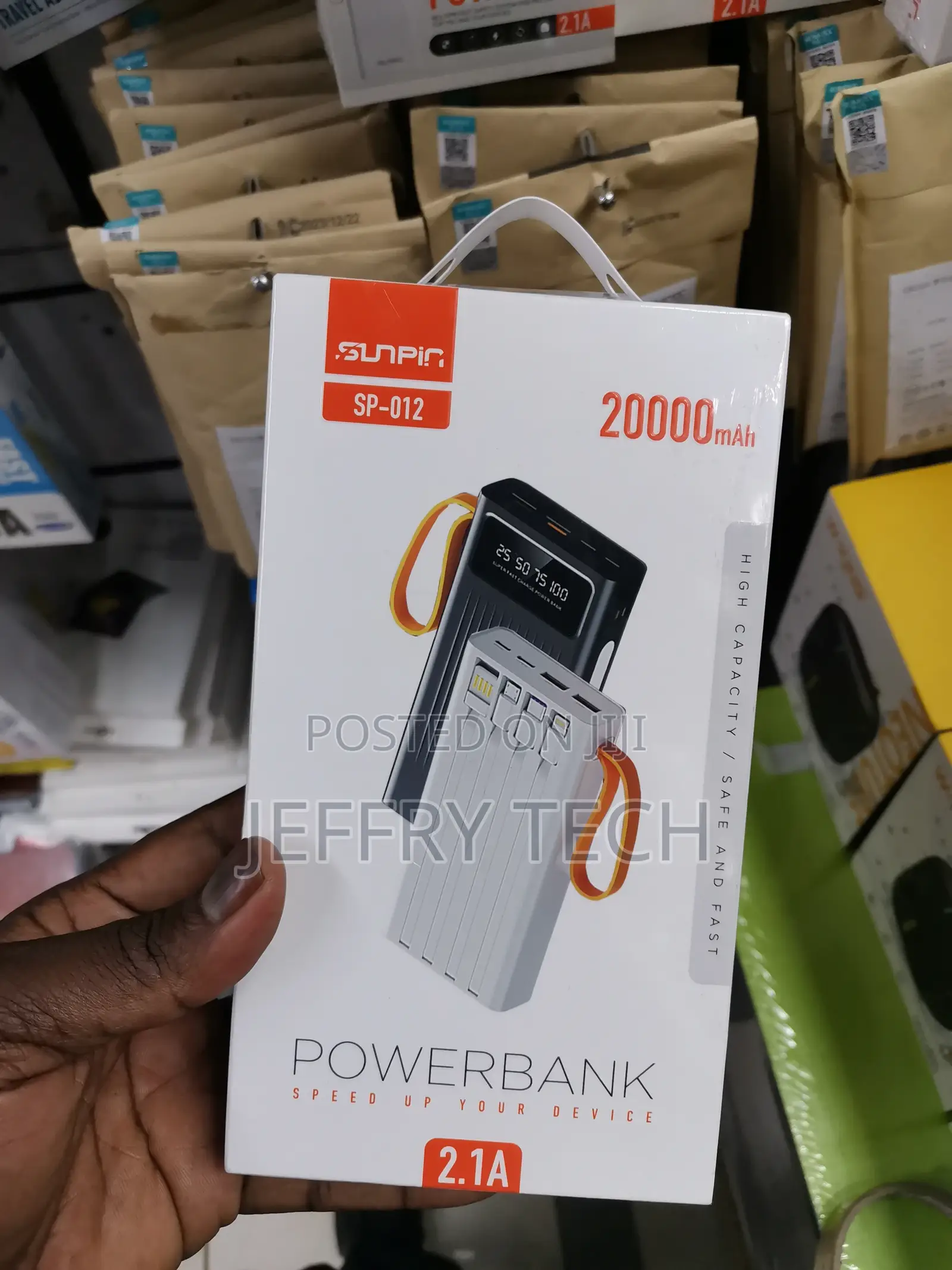 Powerbank SUNPINE Charge 20.000 Mah Sp 012