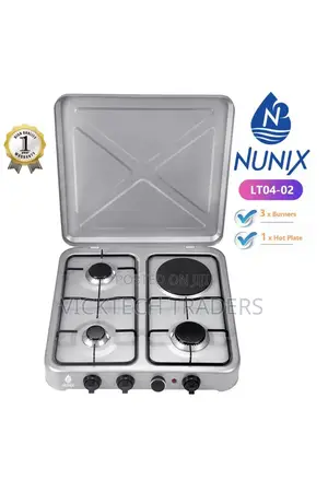 Cooker Nunix 3 Gas + 1 Electric Plate