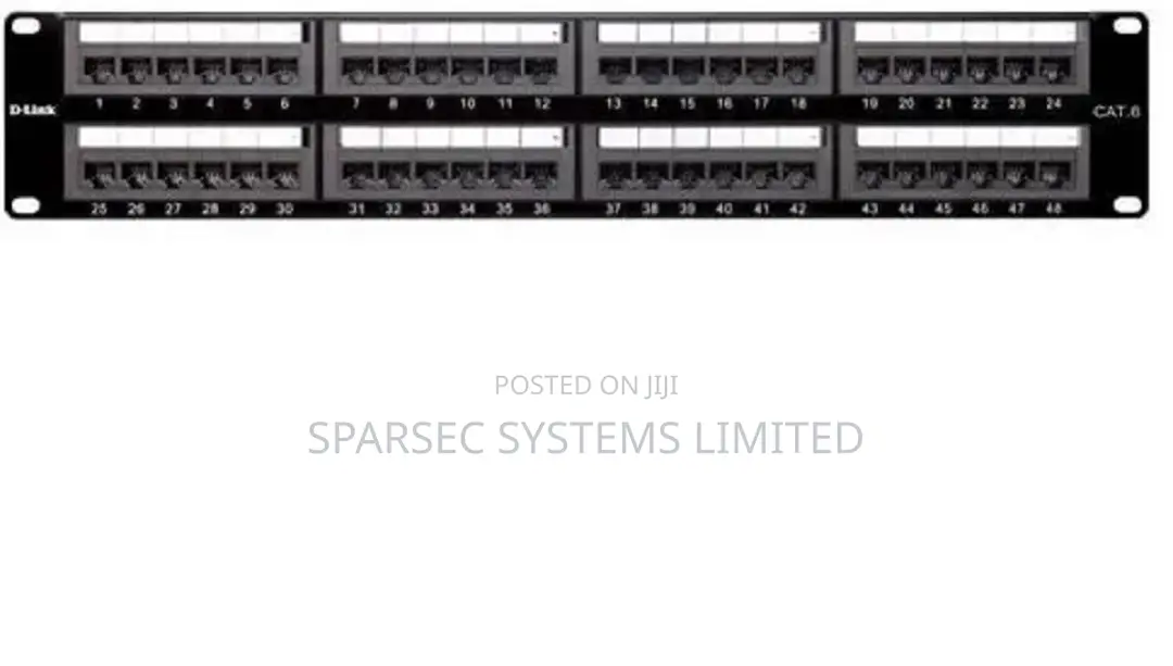 D-Link 48 Port Cat6 Unshielded Punch Down Patch Panel