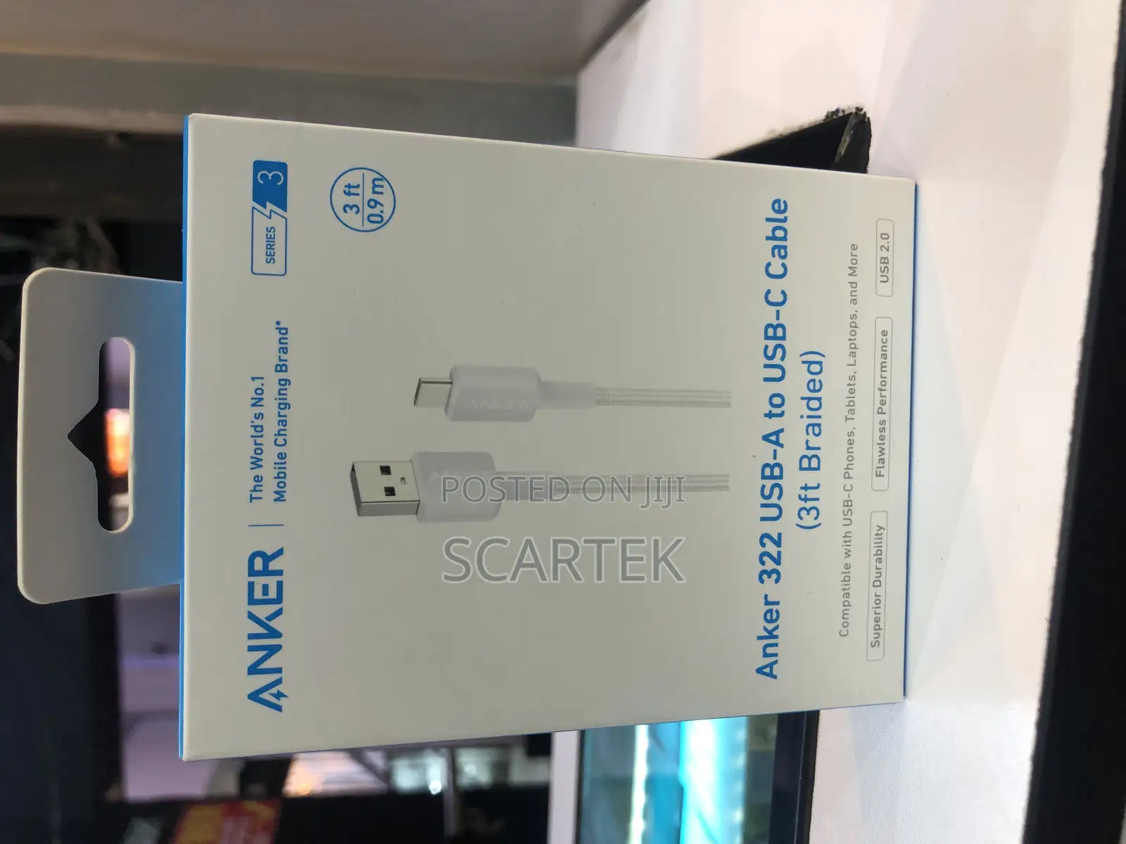 Ankee 322 Usb-a to Usb-C Cable 3ft Braided
