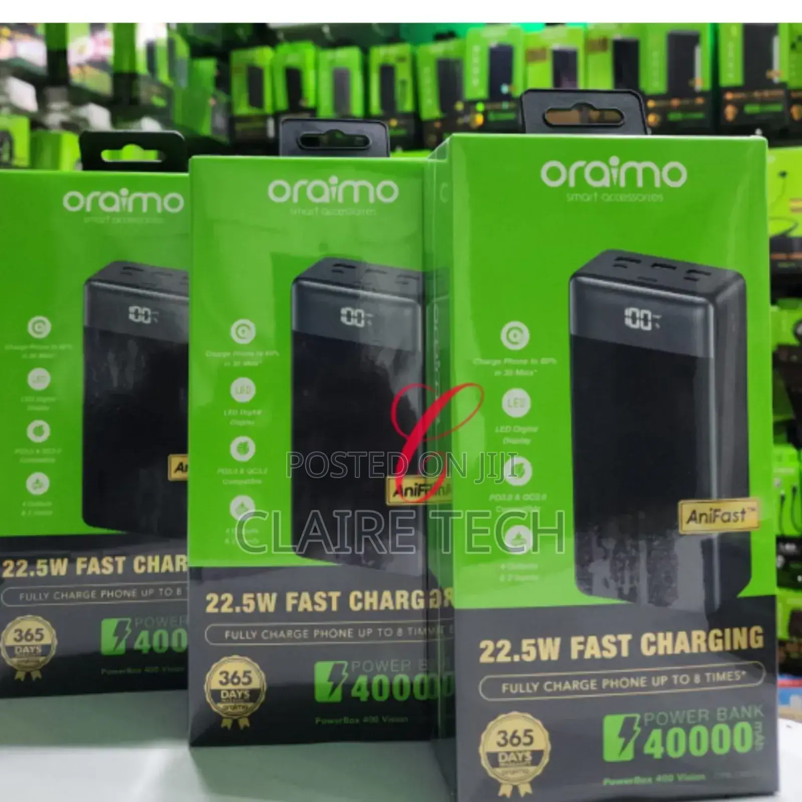 *Restocked;*
Oraimo Powerbox 400 Vision OPB-7400Q Powerbank