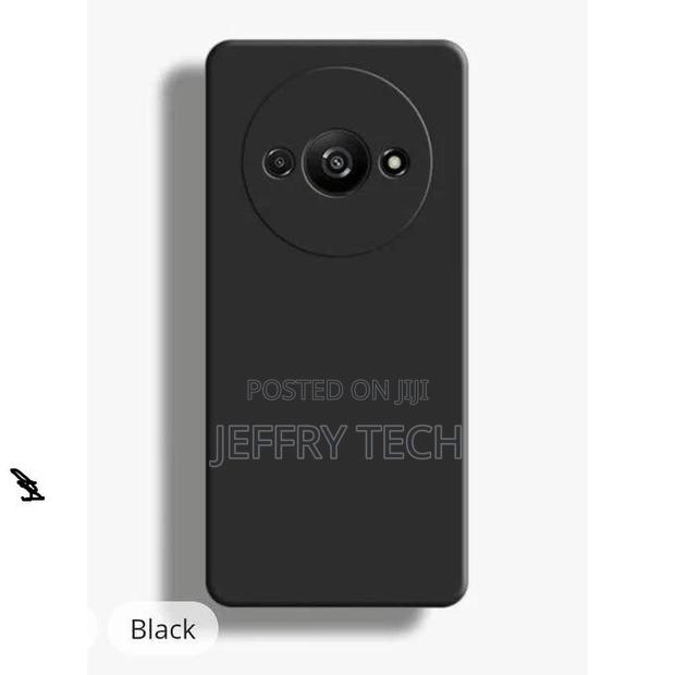 XIAOMI Redmi A3 Black Soft Silicone Phone Case/ Cover - thumbnail 3