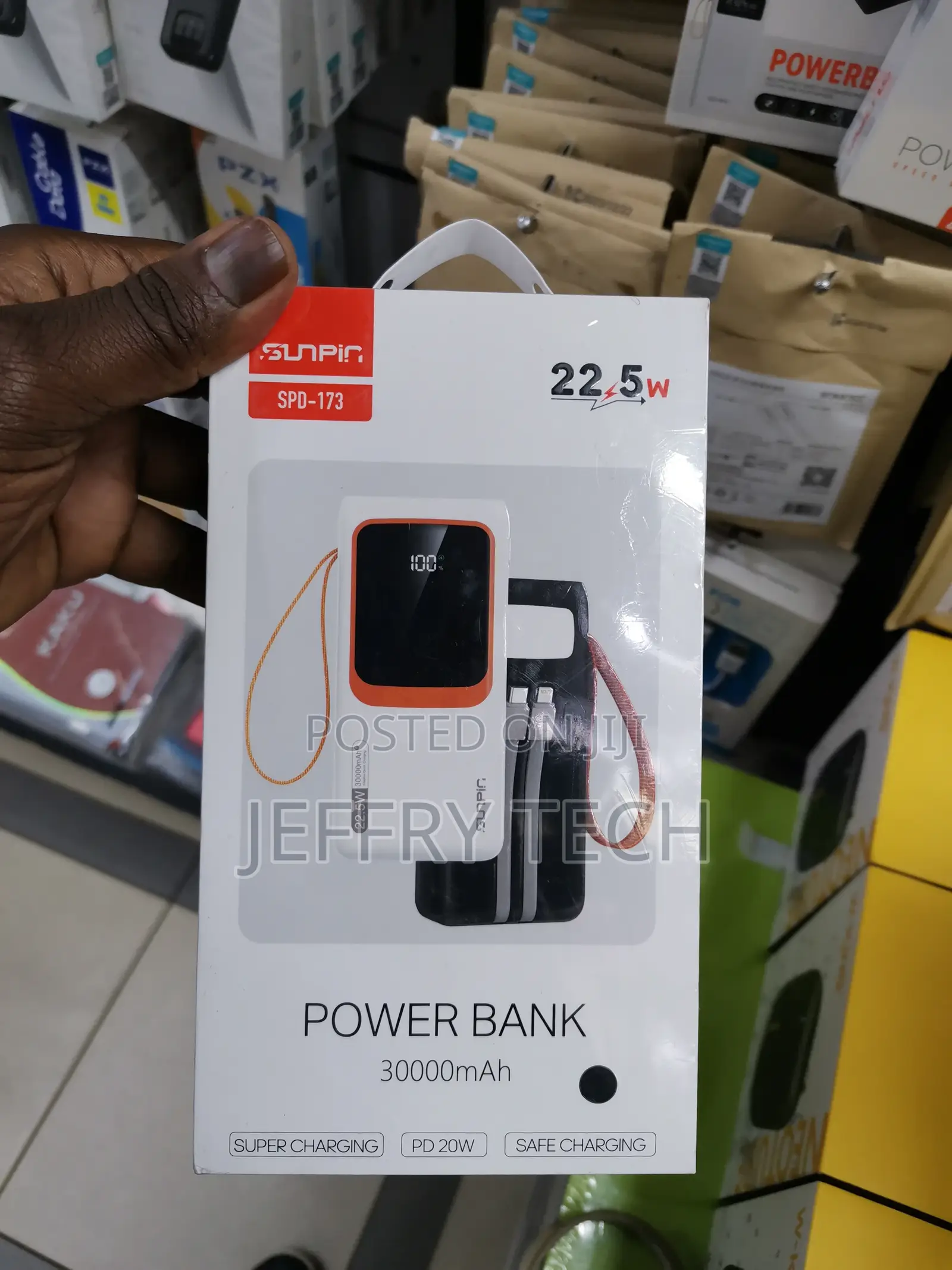 Powerbank 30000mah Fast Charging Sunpin SPD 173