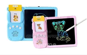 2 in 1 Educational LCD Writing Pad and Flash Cards for Kids