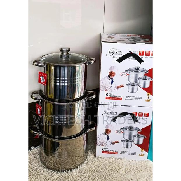 Cookware Platinum 6pcs Stainless Cookware
