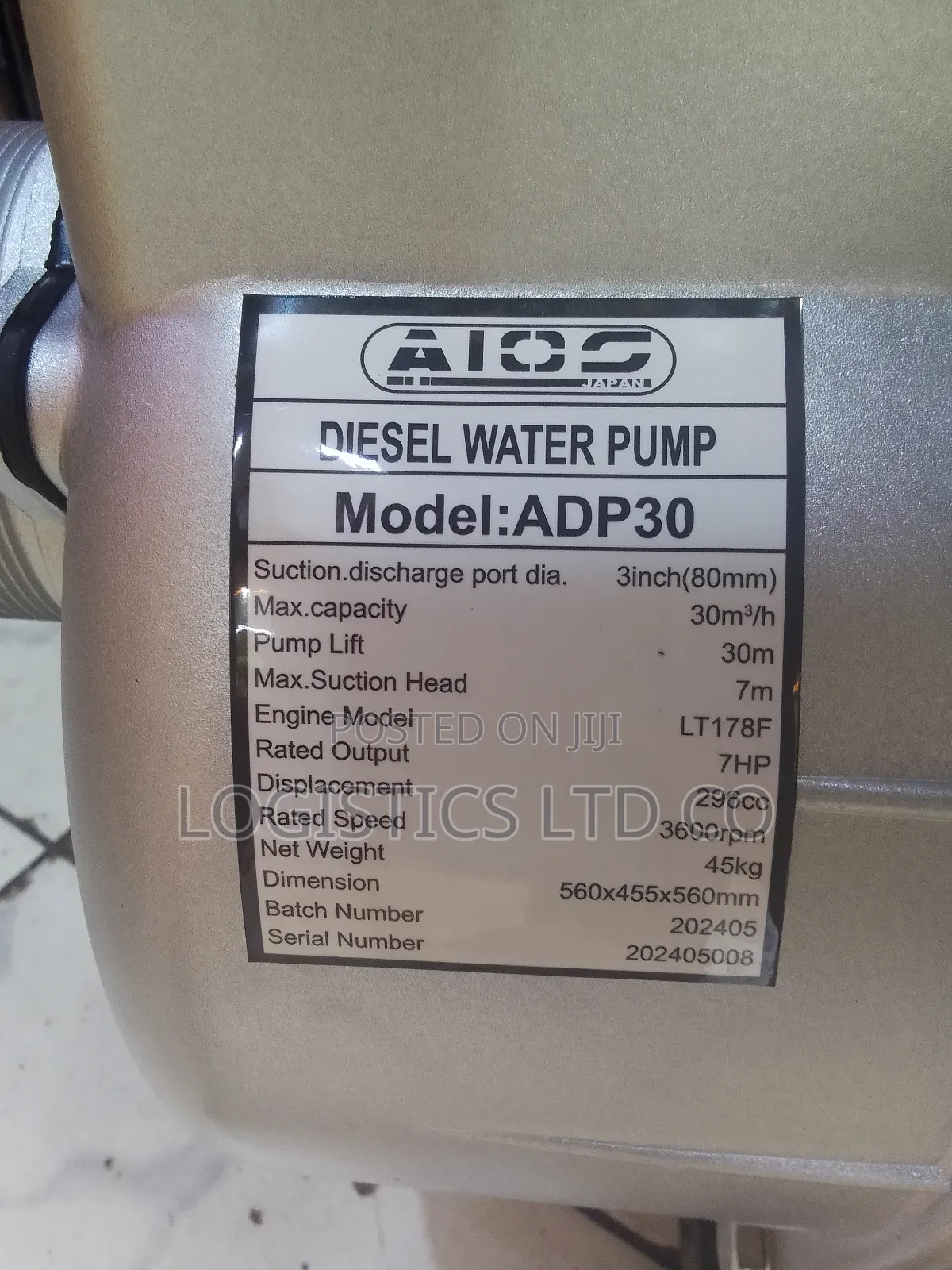 Aico 3 Inch Diesel Water Pump