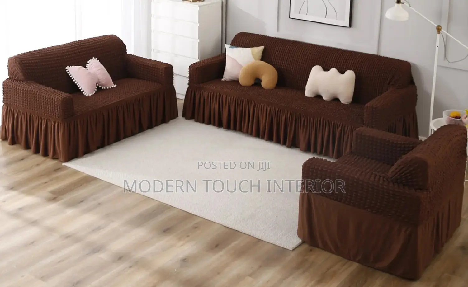 5 Seater Brown Turkey Sofa Covers