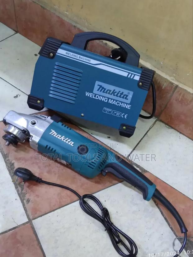 Tough Makita Welding Machine 500a and Makita Angle Grinder 2100 Watts