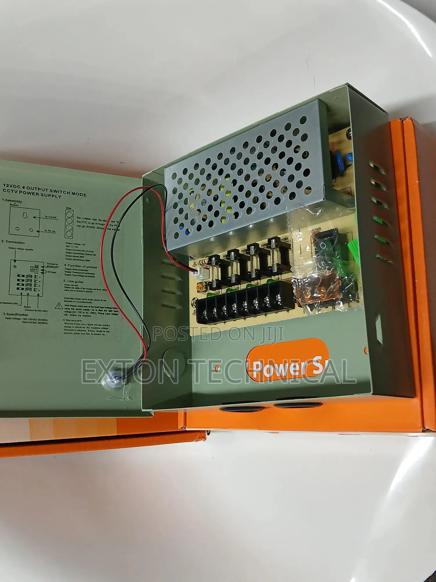 CCTV Power Supply 5a 12V Clossed