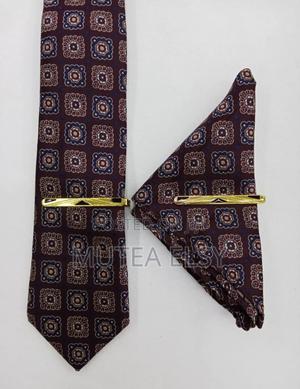 Brawn Geometric Checked Executive Tie Sets - thumbnail 2