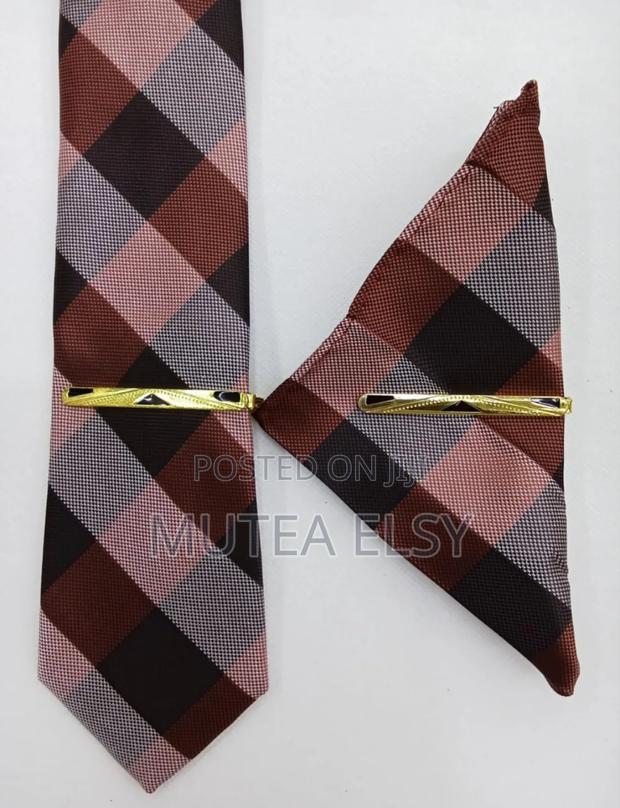 Brawn Geometric Checked Executive Tie Sets - thumbnail 3