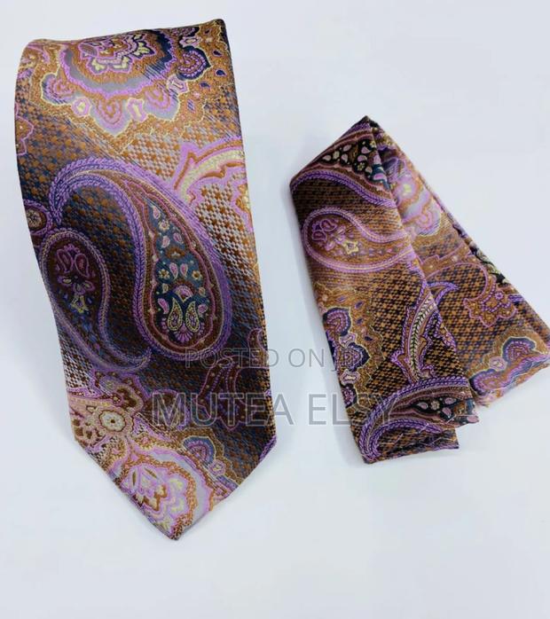 Brawn Geometric Checked Executive Tie Sets - thumbnail 4