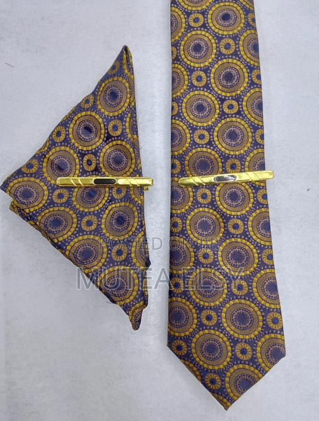 Brawn Geometric Checked Executive Tie Sets - thumbnail 6