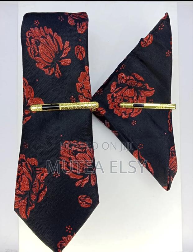 Black Vintage Executive Tie Sets - thumbnail 5
