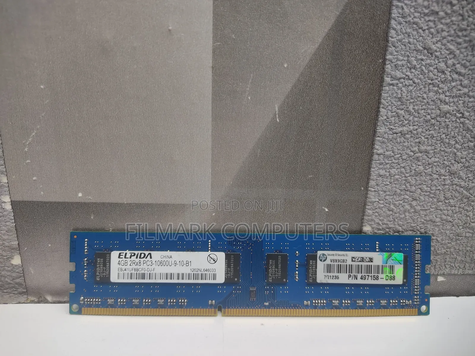 Hp Elpida Ram 4gb 2rx8 Pc3 - 10600u-9-10-b1 For Desktop