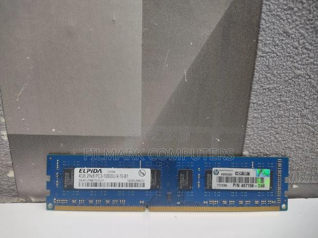 Hp Elpida Ram 4gb 2rx8 Pc3 - 10600u-9-10-b1 For Desktop - main view