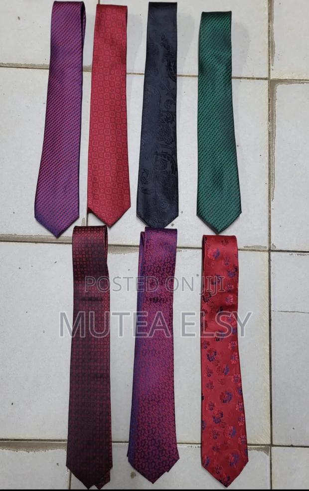 Red,Black,Grey,Blue Maroon Executive Single Ties - thumbnail 2
