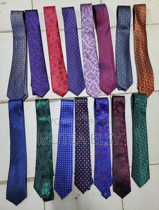 Red,Black,Grey,Blue Maroon Executive Single Ties - thumbnail 3