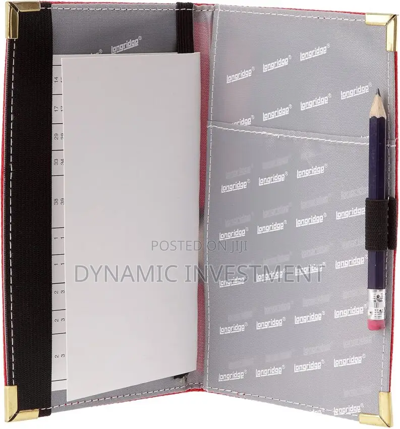 Longridge Deluxe Golf Scorecard Holder – Red