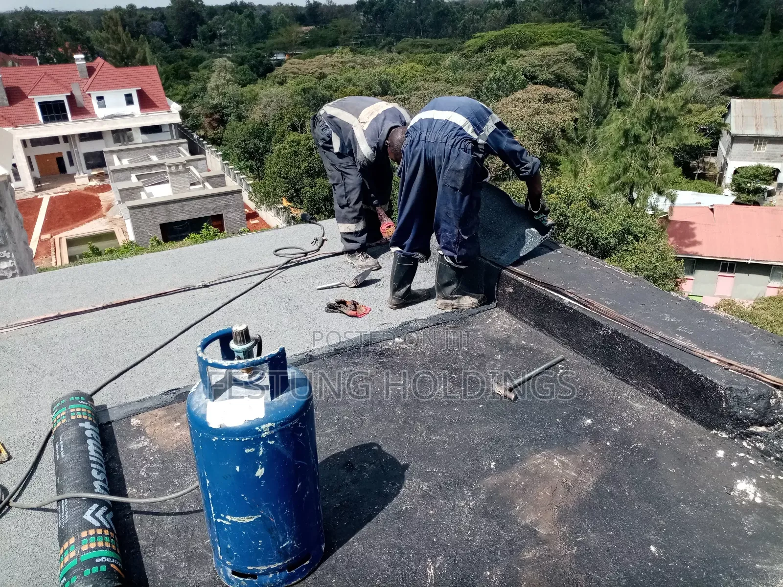 Roof Slab APP Membrane Fixing