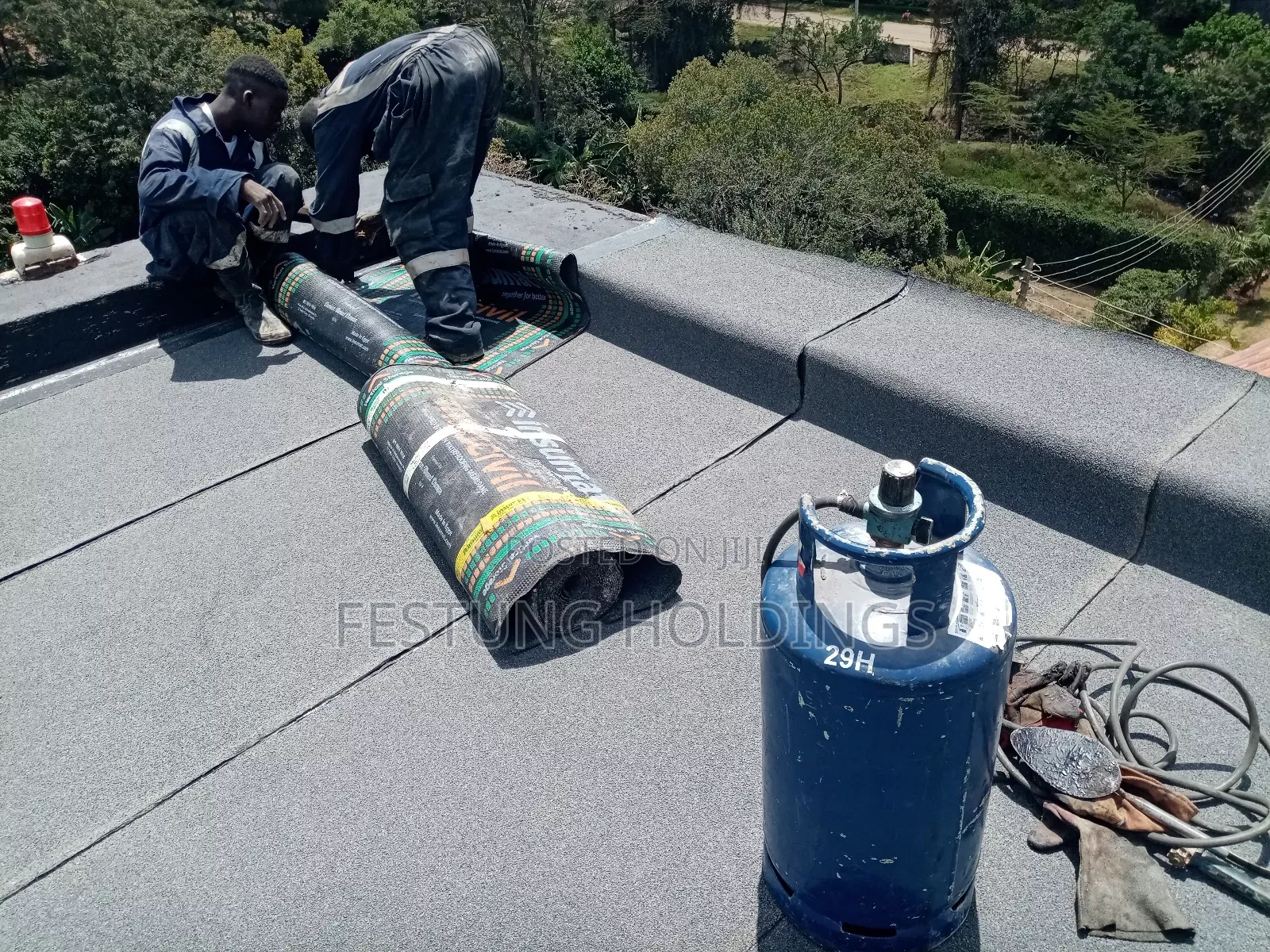 Roof Slab APP Membrane Fixing