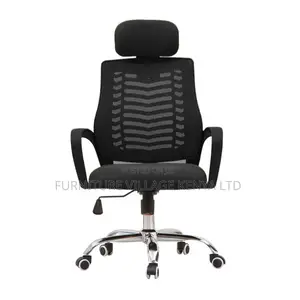 Office Chairs; High-Back Executive Headrest Mesh Seat
