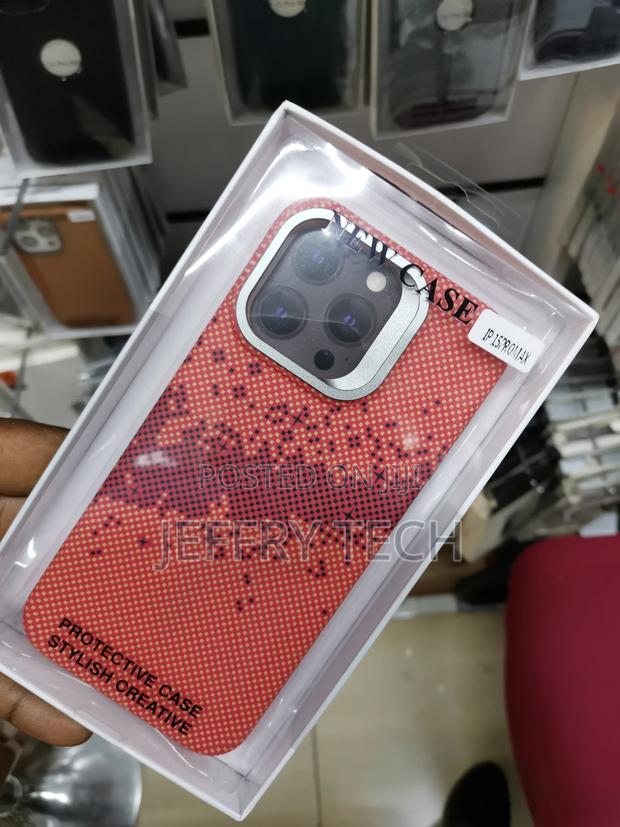 iPhone 15pro Max Carbon Fiber Pattern Shockproof Hard Plasti - thumbnail 2